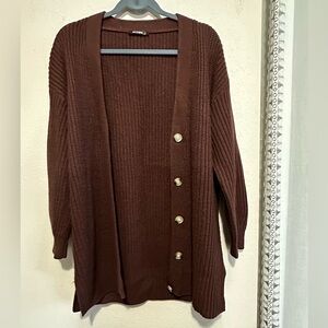 Women’s BTFBM Cardigan - Brown Size Medium